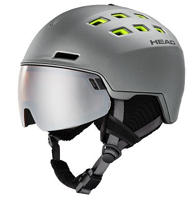 Превью Шлем горнолыжный Шлем горнолыжный HEAD Radar Anthracite/Lime (323412)